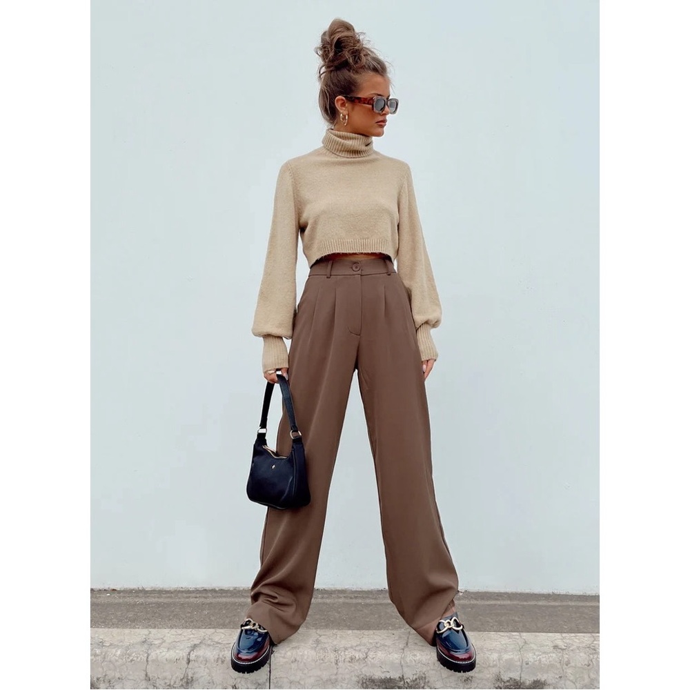 Princess Polly Archer Pants Brown